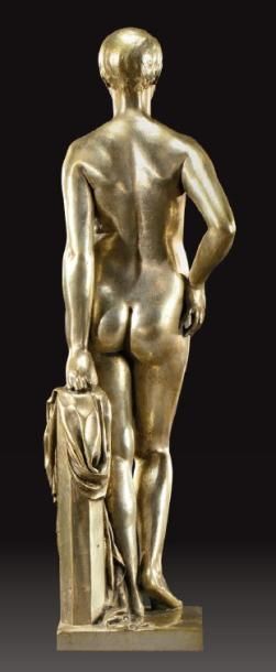 CECIL DE BLAQUIÈRE HOWARD (1888-1956) Sculpture en bronze argenté figurant une jeune...