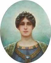 Ecole française fin XIXeme- début XXeme Figure féminine portant un collier avec une...