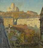 André BARBIER (1883-1970) Montmartre, 1906 Huile sur toile, signée et datée en bas...