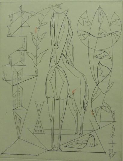 Peter KLASEN (1935) Manette N° 2 Lithographie n°45/99 contresignée en bas à droite...