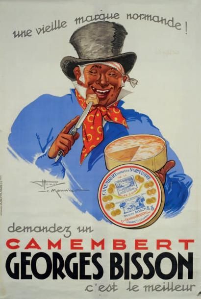 LEMONNIER, Henri "Camembert Georges Bisson". Imp. Joseph Charles à Paris. Affiche...