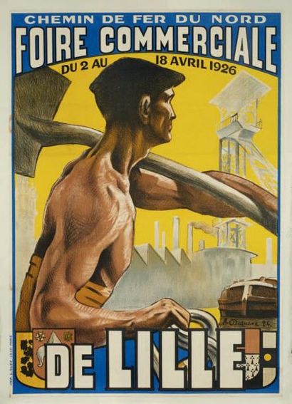 null Chemin de fer du Nord Foire commerciale de Lille, du 2 au 18 avril 1926. A....