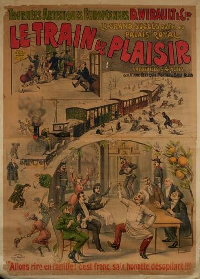 null Tournées artistiques européennes D. Wibault et Cie Le Train de plaisir. Vaudeville...
