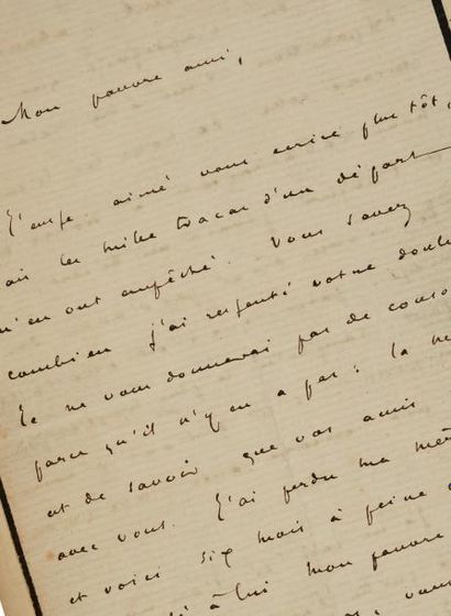 MALLARMÉ, Stéphane (1842-1898) Poète français admirateur des parnassiens, de Baudelaire...