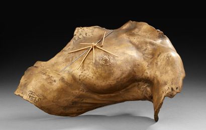 VASSILAKIS TAKIS (NÉ EN 1925) Magnetic evidence, 1983Sculpture en bronze à patine...