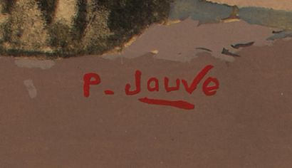 Paul JOUVE (1878-1973) «Panthère noire debout» Impression sur papier d'après le procédé...