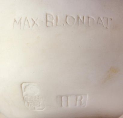 MAX BLONDAT (1872-1926) pour la Manufacture Nationale de SEVRES «L'équilibre» ou...