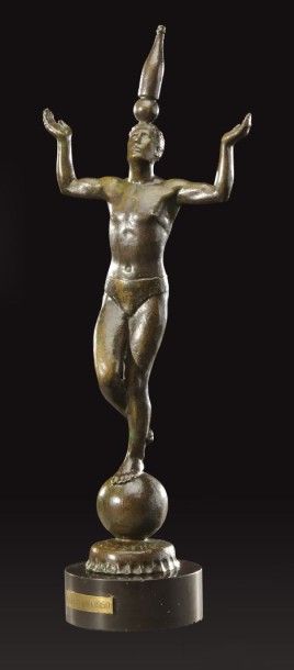 Charles DELHOMMEAU (1883-1970) «Vichy Célestin» Epreuve en bronze à patine brune...