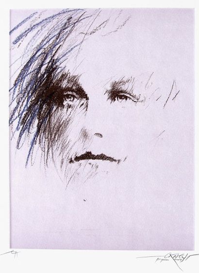 ERNEST PIGNON ERNEST Rimbaud Gravure sur papier SBD, 45,5 x 37 cm Tirage EA