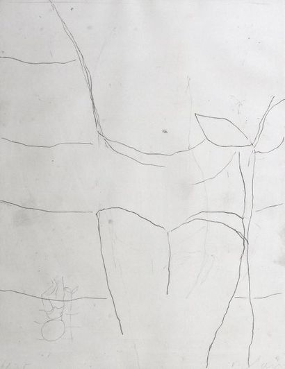 BLAIS Jean-Charles Composition Gravure sur papier SBD, 65 x 50 cm Tirage 6/25