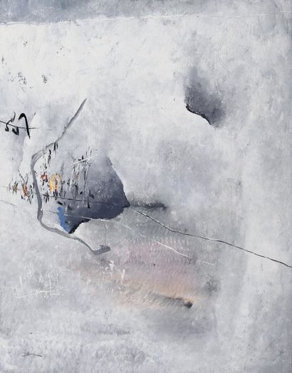 DUMINIL Franck Composition Huile sur toile SBG, 92 x 73 cm