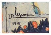 Georges LEPAPE (1887-1971) «La biche blanche» Projet de gouache couleur contrecollé....