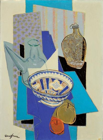 Clément SERVEAU (1886-1972) «Je vais poser chez Picasso» Huile sur toile. Signée...