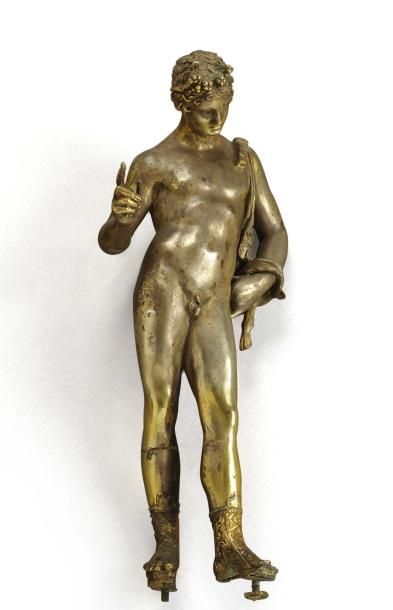 ECOLE FRANCAISE DU XIXème siècle Mercure Sujet en bronze (manque socle) H: 34 cm