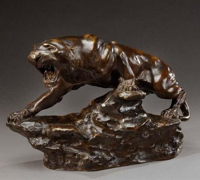 Thomas Francois CARTIER (1879-1943) - D'après Lionne en fonte Epreuve en bronze Signée...