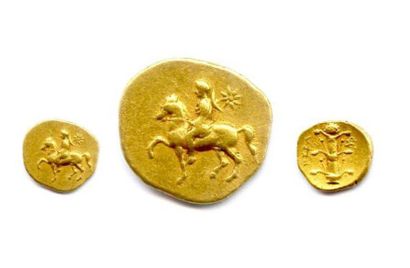null Cyrénaïque - Cyrène (308-277) Tétrobole d'or. Naville (Cyrénaïque) 168 Charmante...