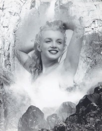 André de DIENES(1913-1985) Marilyn montage, 1949 Tirage argentique sur papier, marqué...