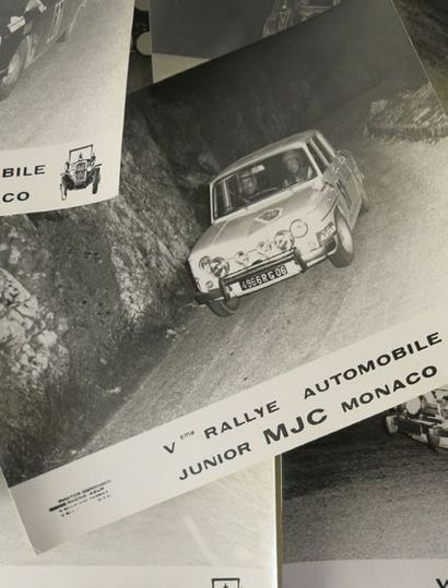 null Ensemble de 9 photos des 4ème et 5ème rallye Monte Carlo Junior