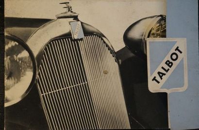 null Catalogue Talbot 1939, Très bon état, format italien 24x16 cm