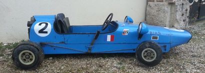 null Mini Formule 1 Auto Ecole Jouet automobile des années 70 fabriqué par un mécanicien...