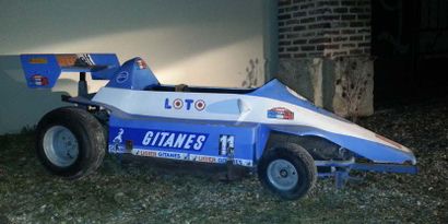 null Mini Formule 1 Ligier Gitanes Grand Prix Jouet automobile des années 80 fabriqué...