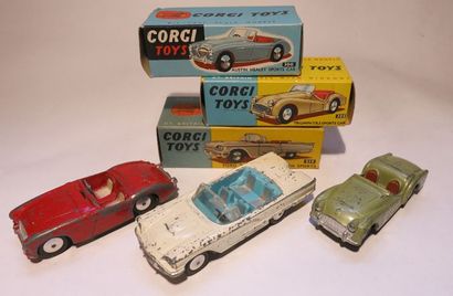 CORGI TOYS Ensemble de 3 voitures dans leur boîte comprenant une Ford Thunderbird...