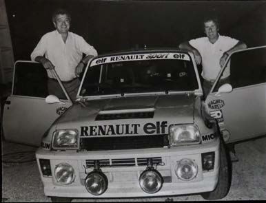 null Ensemble de 5 photographies de Jean Ragnotti et Pierre Thimonier Renault 5 turbo...