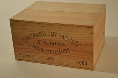 null 6 B CHÂTEAU GRAND PUY LACOSTE (Caisse Bois) GCC5 Pauillac 2003