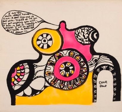 Niki de Saint Phalle (1930-2002) Door Deur Sérigraphie en couleurs, vers 1968 55...