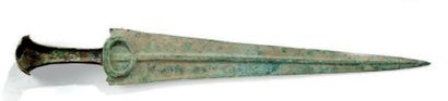 null Poignard de style antique en bronze Longueur: 41 cm