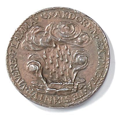 null Catherine de Médicis (1519-1589) Médaille en Bronze A/ Profil R/Cycle composé...