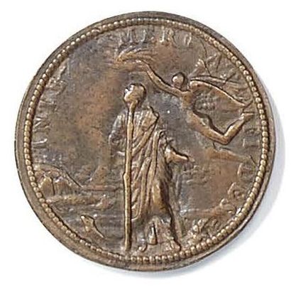 null Antoine de Lomenie (1560-1638) Médaille en bronze A/ Profil à la colerette R/...