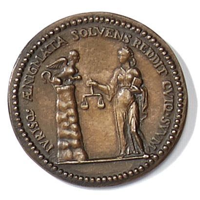 null Gaston de Bourbon, duc d'Orléans (1608 -1660 ) Médaille en bronze A/ Profil...