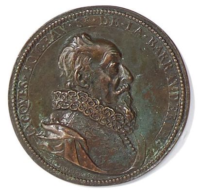 null Jacques Boyceau de la Barauderi (1560-1635) Médaille en Bronze modèle de A.Dupré...