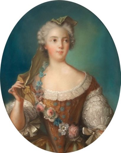 Ecole française du XIXème siècle, d'après NATTIER Portrait de Madame Sophie de France,...