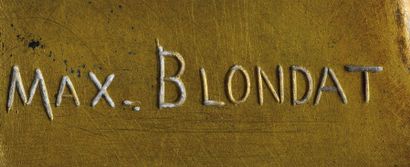 Max BLONDAT (1872-1925) Vide-poches figurant la fontaine «Jeunesse» ou aux «Grenouilles»...