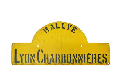 null Plaque Rallye Lyon Charbonnière, circa 1950, non attribuée