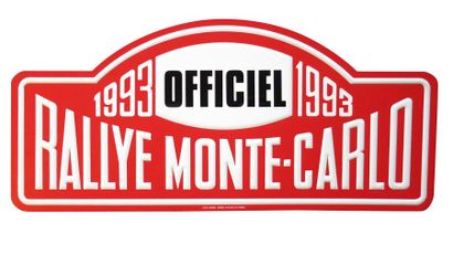 null Plaque Rallye Monte Carlo 1993 Officiel N° 0