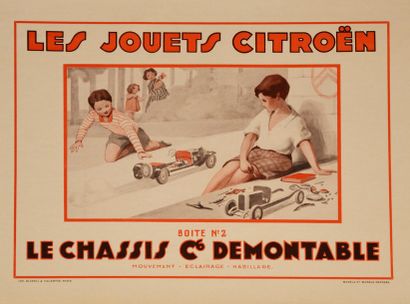 Affiche Jouets Citroën Entoilée 43 x 33 ...