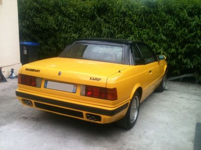1990 - MASERATI KARIF Les années 1980 sont pour Maserati l'ère des motorisations...