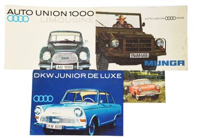 Lot de catalogues AUTO UNION et DKW