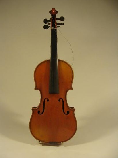 null Violon, Mirecourt portant étiquette Breton vers 1930-1940 357 mm étui à res...