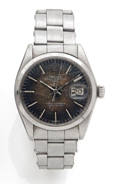 ROLEX Vers 1970 Ref 1500. 2163901 Modèle homme en or/acier, bracelet Oyster. Cadran...