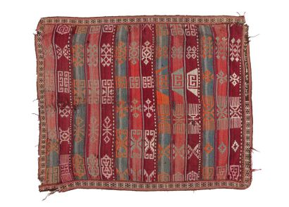 null Original KILIM-VERNEH, fin XIXème siècle (Anatolie Centrale) A bandes et rayures...