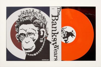 BANKSY (NÉ EN 1974) The Banksy Years Sérigraphie sur pochette vinyl et sur vinyl... Gazette Drouot