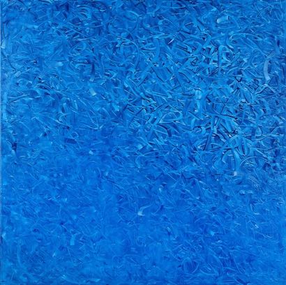 SLIKS Azul 2014 Huile sur toile 100 x 100 cm