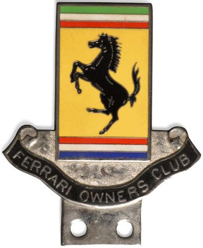 null Lot 
de six plaques 
de Clubs Ferrari
