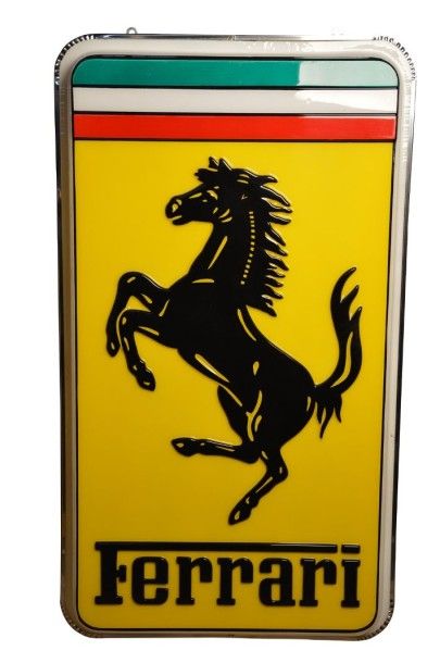 null Enseigne 
lumineuse représentant l'emblème Ferrari
