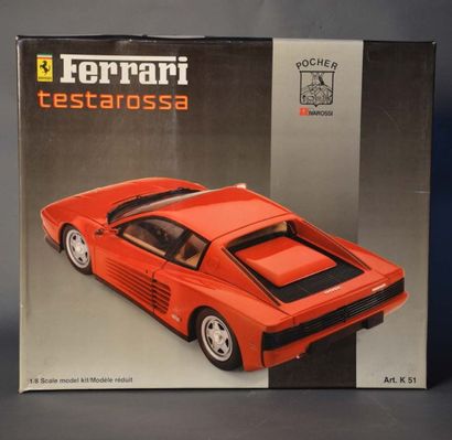 FERRARI Ferrari Testarossa,
échelle 1/8e, par POCHER RIVAROSSI. Jouet à assember...