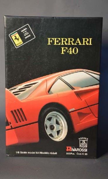 FERRARI Ferrari F40,
échelle 1/8e, par POCHER RIVAROSSI Jouet à assember en métal...